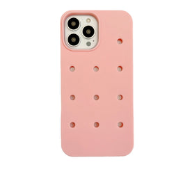 Customizable Charm Case for iPhone 14 & 15 Series - Waterproof Silicone Cover