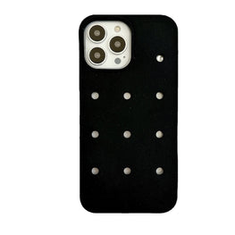 Customizable Charm Case for iPhone 14 & 15 Series - Waterproof Silicone Cover